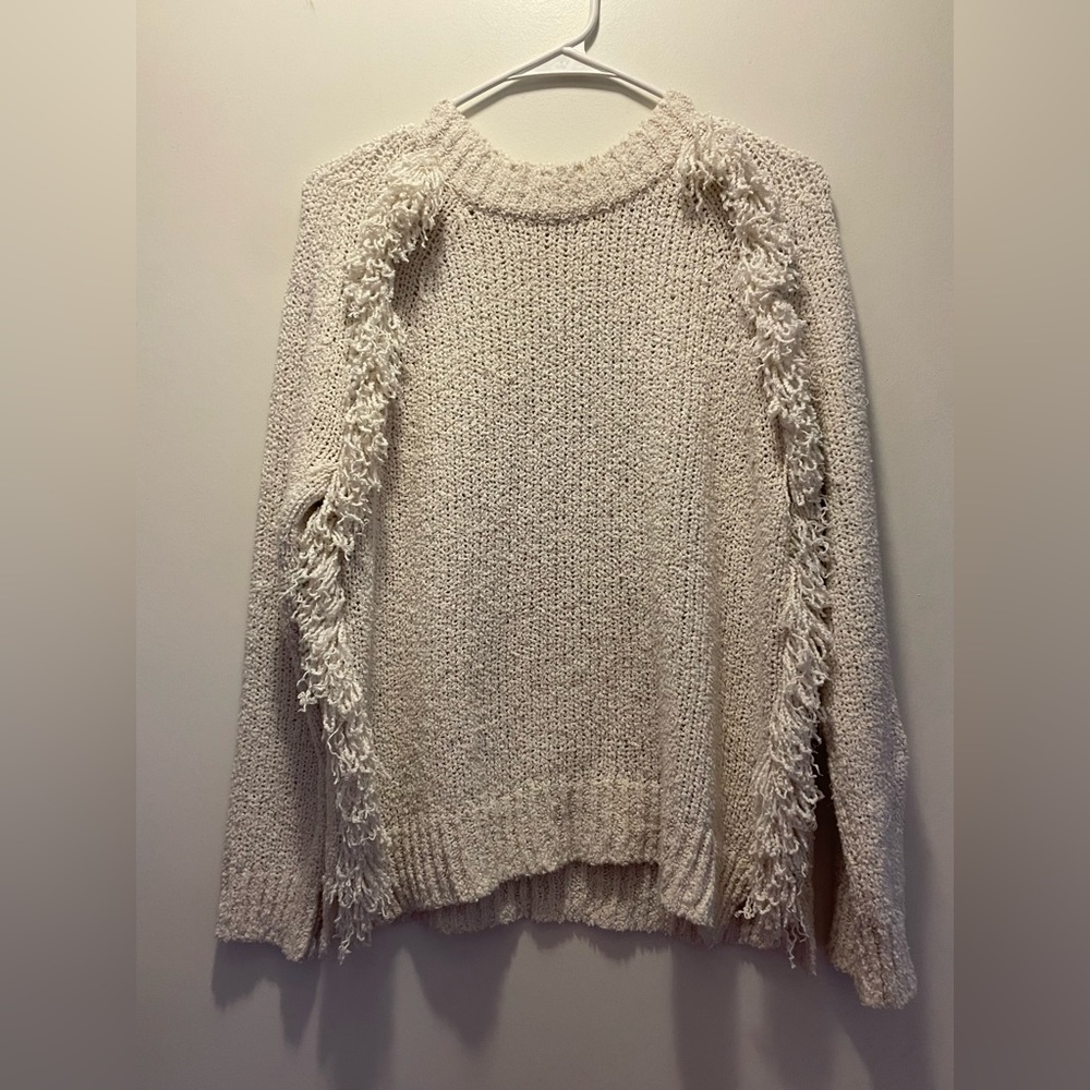 Madewell fringe Sweater